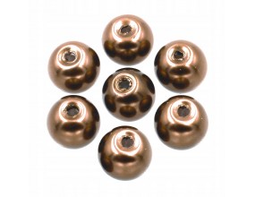 52 KORALIKI SZKLANE PERŁY PERŁA KULE 8mm 20szt