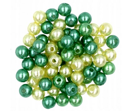 Koraliki Perły Perełki Akrylowe 6mm 100szt mix