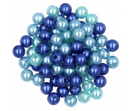 Koraliki Perły Perełki Akrylowe 6mm 100szt mix