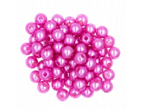 Koraliki PERŁA PERŁY PEREŁKI akryl 6mm 50szt Róż