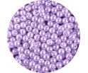 PERŁA PERŁY PEREŁKI SZKLANE 4mm 50sztuk fiolet jas