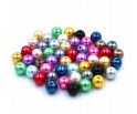 KORALIKI PERŁY PERŁA SZKLANE 8mm MIX 50SZT HURT