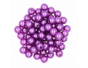 Koraliki PERŁA PERŁY PEREŁKI akryl 6mm 50szt Fiole