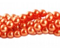 PERŁY SZKLANE PERŁA SZNUR 8mm koraliki 55szt pomar