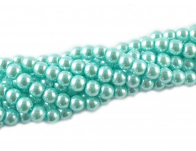 PERŁY SZKLANE PERŁA SZNUR 8mm koraliki 55szt