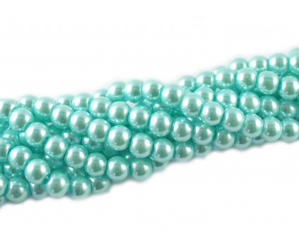 PERŁY SZKLANE PERŁA SZNUR 8mm koraliki 55szt