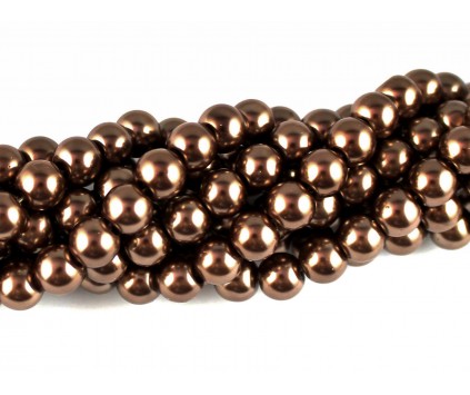 PERŁY SZKLANE PERŁA SZNUR 8mm koraliki 55 szt.