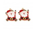 ZAWIESZKA EMALIOWANA CHARMS DUŻY MIKOŁAJ MIKOŁAJE MIKOŁAJKI ŚWIĘTA 2szt