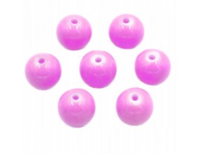 KORALIKI SZKLANE POWLEKANE FUKSJA 8mm 20SZT