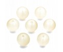 KORALIKI MROŻONE SZKLANE 8mm 20SZT ECRU