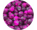 Koraliki Szklane Marmurki Różowe Ciemne Kule 8mm 50szt