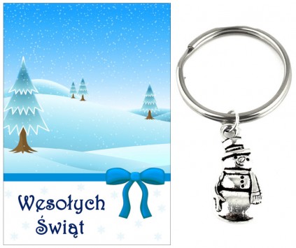 BRELOK BRELOCZEK BAŁWANEK ŚWIĘTA MIKOŁAJKI PREZENT SZKOŁA WIGILIA KLASOWA