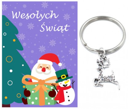 BRELOK BRELOCZEK RENIFER ŚWIĘTA MIKOŁAJKI PREZENT SZKOŁA WIGILIA KLASOWA