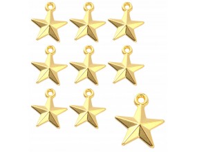 ZAWIESZKA ŚWIĄTECZNA CHARMS GWIAZDA GWIAZDKA GWIAZDKI ŚWIĘTA MIKOLAJ 10szt