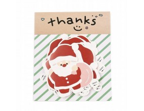 Naklejki Świąteczne Mikołaje Mikołaj do Prezentów Paczek Święta 10szt