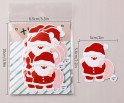 Naklejki Świąteczne Mikołaje Mikołaj do Prezentów Paczek Święta 10szt