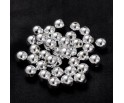 Koraliki Akryl. Srebrne 8mm Świąteczne Ozdoby Święta do Biżuterii 50 SZTUK