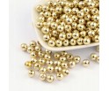 Koraliki Akrylowe Złote 8mm Świąteczne Ozdoby Święta do Biżuterii 100 SZTUK