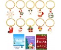 Breloki Breloczki Świąteczne Zestaw Brelok Święta Mikołaj Prezent Kartki 10