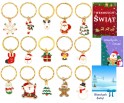 Breloki Breloczki Świąteczne Zestaw Brelok Święta Mikołaj Prezent Kartki 15