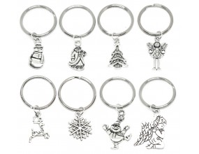 Breloki Breloczki Świąteczne Zestaw Brelok Święta Mikołaj Prezent Kartki 8