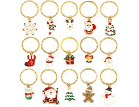 Breloki Breloczki Świąteczne Zestaw Brelok Święta Mikołaj Prezent Kartki 15