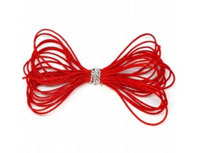 06 SZNUREK nylonowy topliwy CZERWONY ~0,8mm 5m