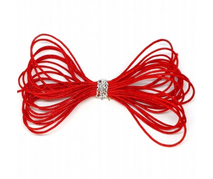 06 SZNUREK nylonowy topliwy CZERWONY ~0,8mm 5m