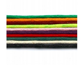 SZNUREK JUBILERSKI DO BIŻUTERII BAWEŁNIANY WOSKOWANY 1,5mm MIX 10 x 1m