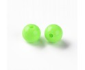 Koraliki Gładkie Klasyczne w Kształcie Kulki 10mm 20szt Akryl Zielone