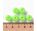 Koraliki Gładkie Klasyczne w Kształcie Kulki 10mm 20szt Akryl Zielone