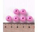 Koraliki Gładkie Klasyczne w Kształcie Kulki 10mm 20szt Akryl Różowe