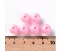 Koraliki Gładkie Klasyczne w Kształcie Kulki 10mm 20szt Akryl Różowe Jasne