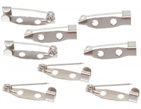 100szt KLASYCZNA PODSTAWA BAZA DO BROSZKI ZAPIĘCIE BROSZKA AGRAFKA 20mm