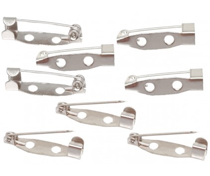 100szt KLASYCZNA PODSTAWA BAZA DO BROSZKI ZAPIĘCIE BROSZKA AGRAFKA 20mm