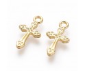 ZAWIESZKI MEDALIKI KRZYŻE KRZYŻYKI METALOWE ZŁOTE DO RÓŻAŃCA RÓŻANIEC 4szt