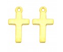 ZAWIESZKA MEDALIK WISIOREK KRZYŻ KRZYŻYK GŁADKI DO RÓŻAŃCA METAL ZŁOTY 5szt