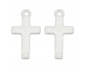 ZAWIESZKA MEDALIK KRZYŻ KRZYŻYK GŁADKI DO RÓŻAŃCA METAL SREBRNY 5szt