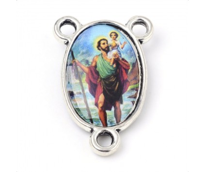 ŁĄCZNIK DO RÓŻAŃCA MEDALIK ROZDZIELACZ ZAWIESZKA JAN CHRZCICIEL 1szt