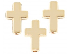 KORALIKI PRZEKŁADKI KRZYŻYKI KRZYŻE DO RÓŻAŃCA BRANSOLETKI 13mm 3szt