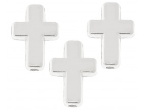 KORALIKI PRZEKŁADKI KRZYŻYKI KRZYŻE DO RÓŻAŃCA BRANSOLETKI 15,5mm 8szt