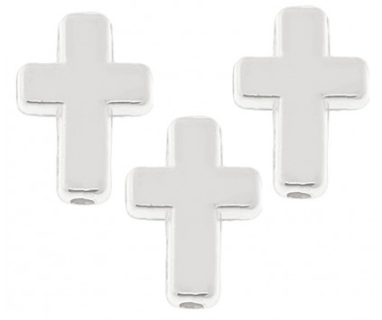 KORALIKI PRZEKŁADKI KRZYŻYKI KRZYŻE DO RÓŻAŃCA BRANSOLETKI 15,5mm 8szt