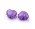 KORALIKI AKRYLOWE SERCA SERDUSZKA SERCE WALENTYNKI DZIEŃ BABCI 20szt FIOLET