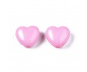 KORALIKI AKRYL SERCA SERDUSZKA SERCE WALENTYNKI DZIEŃ BABCI 20szt RÓŻ JASNY