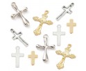 ZAWIESZKI WISIORKI KRZYŻYKI KRZYŻE KRZYŻ DO RÓŻAŃCA RÓŻANIEC ZESTAW 10szt