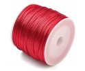Sznurek Jubilerski Satynowy Nylonowy 1mm 30m Czerwony Szpula