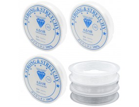 ZESTAW 3x GUMKA DO ROBIENIA BRANSOLETEK NAWLEKANIA KORALIKÓW 0,5 0,6 1,0 mm