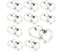 ZAWIESZKA ŁĄCZNIK DO BRANSOLETEK SERCA SERDUSZKA 32mm WALENTYNKI 10szt