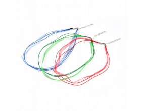 Baza Naszyjnika Potrójna Wstążka Sznurek Mix 3szt