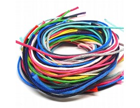 Sznurek na wagę ŚCINKI ~50gram Scrapbooking mix sznurków różne rozmiary